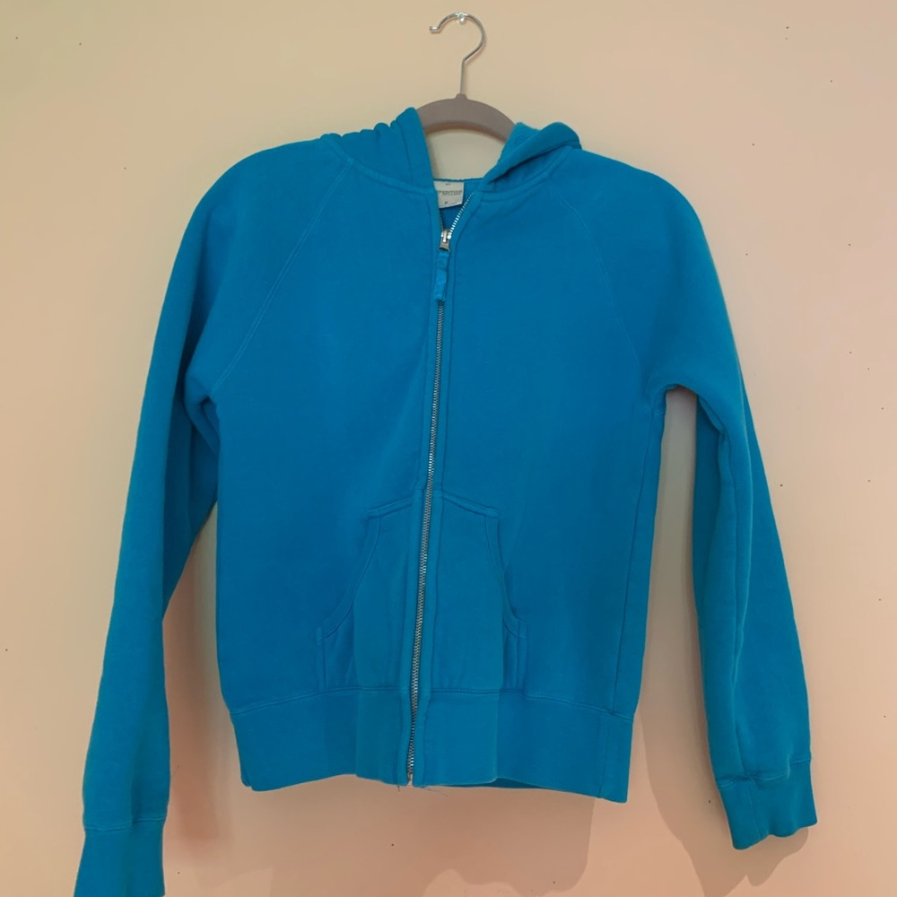 Blue hoodie
